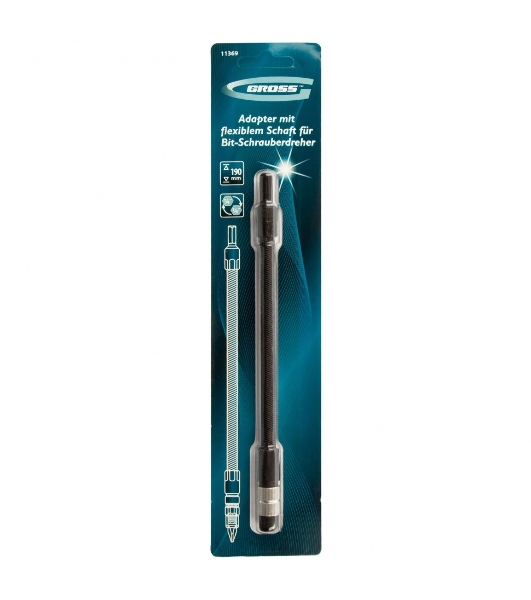 Переходник GROSS 11369 гибкий для бит 190 мм 1/4''