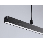 Трековый однофазный подвесной светодиодный светильник Ambrella light GL6787 BK черный LED 24W 4200K 600*22*1025, фото7