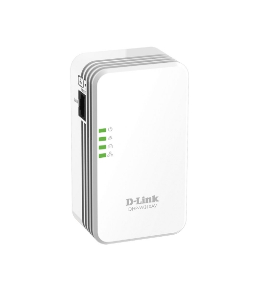 Беспроводной PowerLine-адаптер D-Link DHP-W310AV N300 с поддержкой HomePlug AV