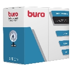 Кабель сетевой Buro UTP 4 пары cat5E solid 0.40мм Cu 305м серый, фото 1