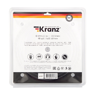 Диск пильный Kranz 254 мм х 48 зуб х 32/30 мм