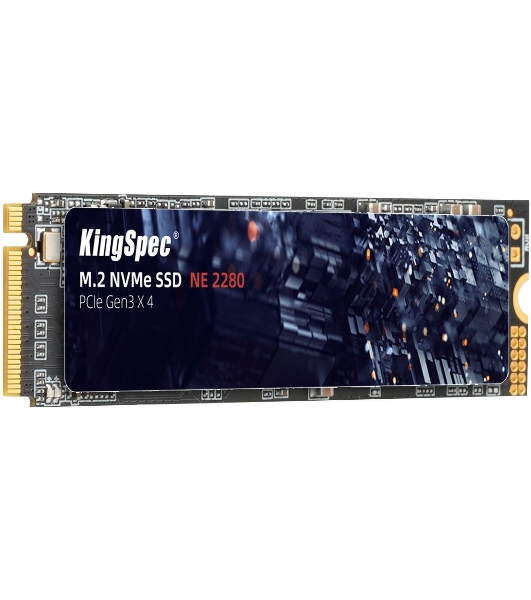 Накопитель SSD KingSpec NE-2TB, 2000Gb, PCIe 3.0 x4, M.2 2280, NVMe, R/W 2400/1900