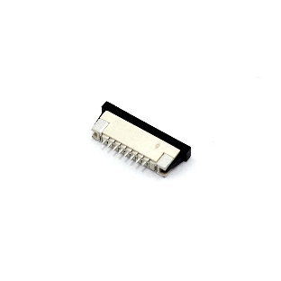 Разъем FPC Half Coverage Top Contact 1.0K-BS-8PWB 8 pin высота 2мм шаг 1мм