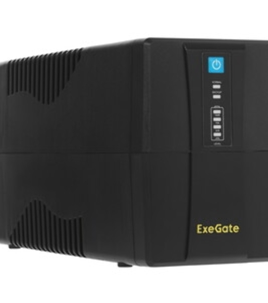 Источник бесперебойного питания ExeGate EP285473RUS Power Back BNB-850.LED.AVR.C13.RJ 850VA/480W, LED, AVR,4*IEC-C13, RJ45/11, черный