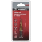 Сверло Matrix ступенчатое,4-5-6-7-8-9-10-11-12 мм, HSS, спиральный проф., фото4
