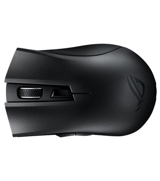 Мышь беспроводная ASUS ROG Strix Carry черный, 7200 dpi, радиоканал, Bluetooth, USB, кнопки - 6