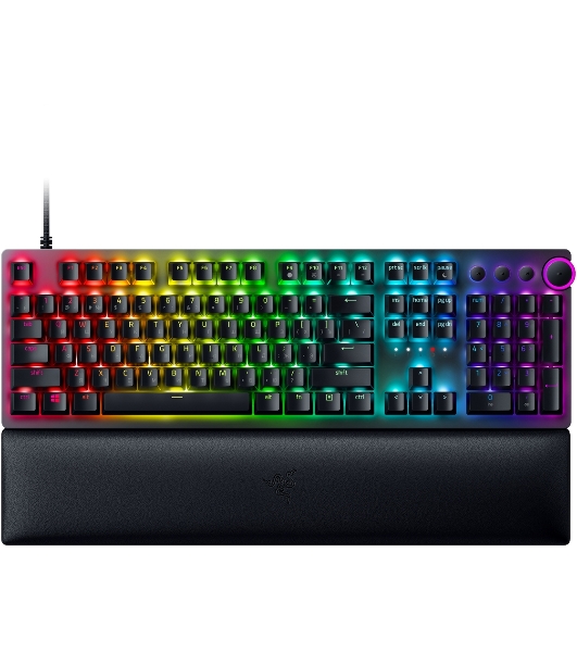Клавиатура проводная игровая Razer Huntsman V2 (Purple Switch) - Russian Layout Gaming Keyboard