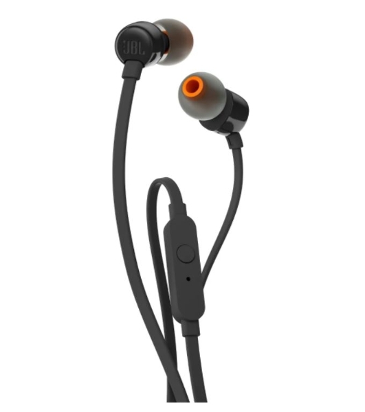 Проводные наушники JBL Tune 110 черный, внутриканальные, Jack 3.5 мм