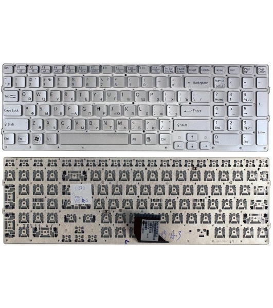 Клавиатура для ноутбука Sony Vaio VPC-CB VPC-CB17 серебристая