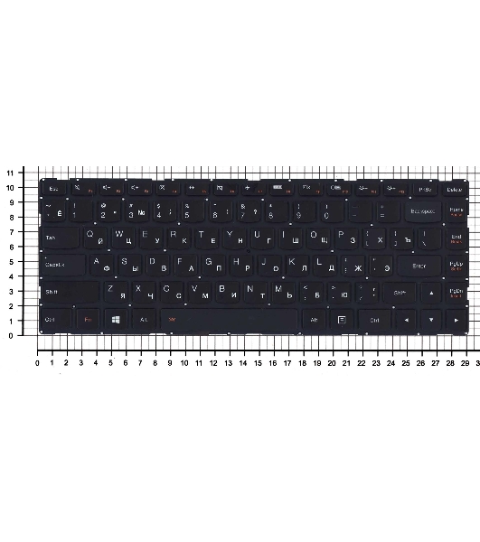 Клавиатура для ноутбука Lenovo E40–70 черная
