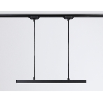 Трековый однофазный подвесной светодиодный светильник Ambrella light GL6787 BK черный LED 24W 4200K 600*22*1025, фото5