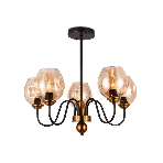 Светильник Ambrella light TR9057/5 DCF/TI темный кофе/янтарь E27 max 40W D650*572, фото4