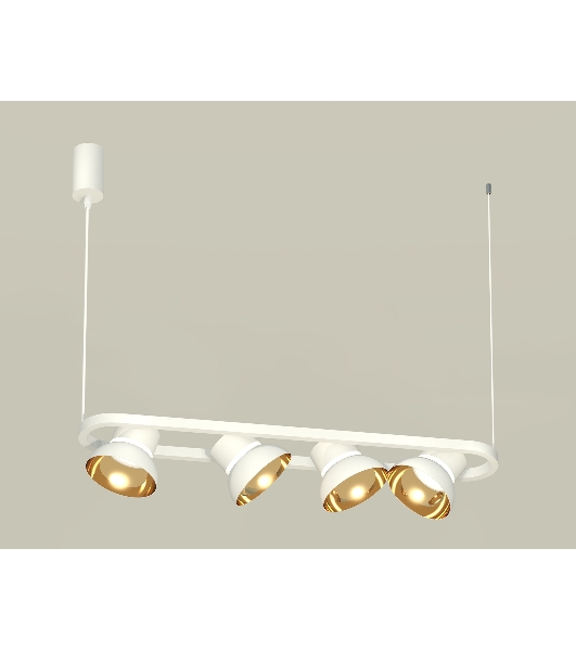 Светильник Ambrella light XB9163081/4 SWH/PYG/CL белый песок/золото желтое полированное/прозрачный GX53 (С9163, N8144)