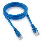 Патч-корд UTP Cablexpert cat.5e, 1.5м, литой, многожильный, синий, фото 1