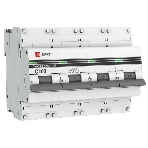 Выключатель автоматический модульный 4п C 100А 10кА ВА 47-100 PROxima EKF mcb47100-4-100C-pro, фото 1