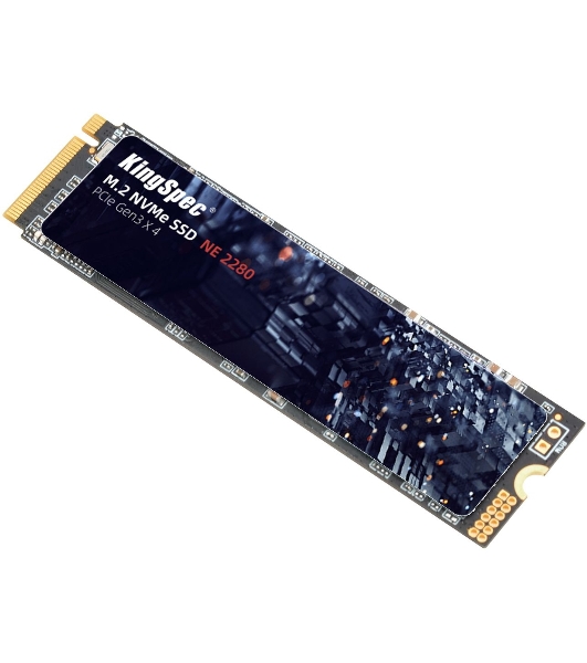 Накопитель SSD KingSpec NE-2TB, 2000Gb, PCIe 3.0 x4, M.2 2280, NVMe, R/W 2400/1900