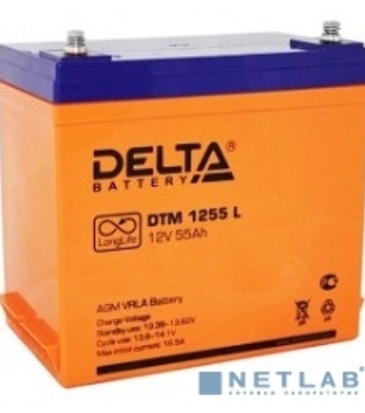 Батарея для ИБП Delta DTM 1255 L напряжение 12В, емкость 55А·ч (239x132x210мм)
