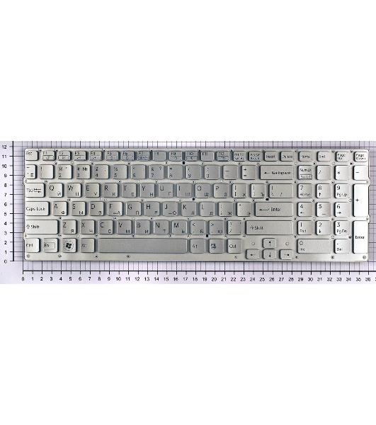Клавиатура для ноутбука Sony Vaio VPC-CB VPC-CB17 серебристая