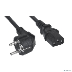 Шнур для блока питания Cabeus, IEC 320 C13, вилка Schuko, 1.8 м, 10А, черный, фото4