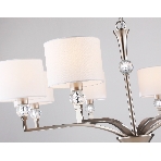 Люстра Ambrella light LH71123/8 SN/WH никель/белый E14/8 max 40W D840*880, фото8