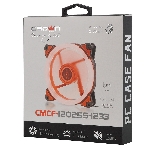 Вентилятор для корпуса Crown CMCF-12025S-1233 черный/оранжевый, 120 мм, 1650 об/мин, 23 дБ, 3 pin, фото10