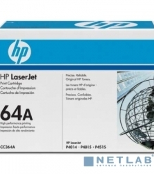 Картридж лазерный HP CC364A черный LJ P4014/4015/4515 (10000 стр.)