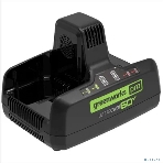Быстрое зарядное устройство для двух аккумуляторов Greenworks G60DC10, 60V, 10А 2954407, фото3