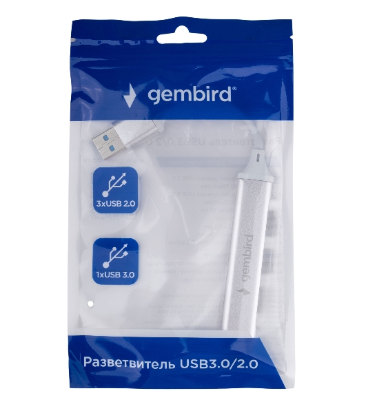 USB-концентратор Gembird UHB-C206, USB, USB 3.0/3xUSB 2.0, USB