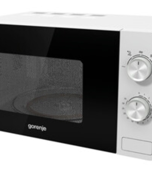 Микроволновая печь Gorenje MO17E1WH белый, 17 л, 700 Вт, переключатели - поворотный механизм