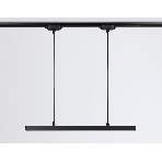 Трековый однофазный подвесной светодиодный светильник Ambrella light GL6787 BK черный LED 24W 4200K 600*22*1025, фото3