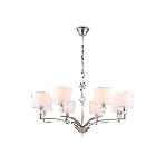 Люстра Ambrella light LH71123/8 SN/WH никель/белый E14/8 max 40W D840*880, фото7