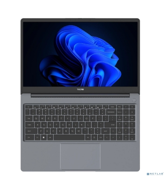 Ноутбук Tecno MegaBook K15SFA/15.6'/IPS/AMD Ryzen 5 7535HS/8Gb/512Gb SSD/AMD Radeon 660M/Windows 11 Home/серый/1.58kg
