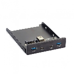 Планка USB на переднюю панель ExeGate U3H-619, 3,5', 2*USB 3.0+2*TypeC, черная, подсоед-е к мат. плат, фото5