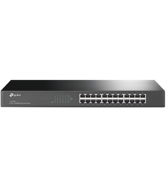 Коммутатор сетевой TP-Link SMB TL-SF1024 Коммутатор 24-port 10/100M Switch, 1U 19-inch rack-mountable steel case