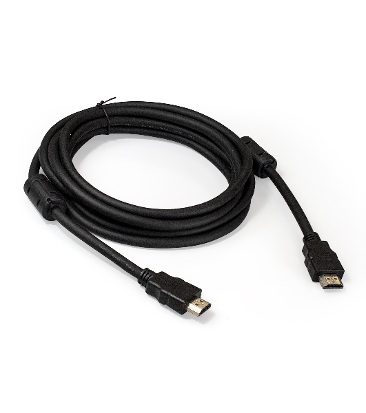 Кабель HDMI Exegate EX287724RUS EX-CC-HDMI2-3.0F (19M/19M, v2.0, 3м, 4K UHD, Ethernet, ферритовые кольца, позолоченные контакты)