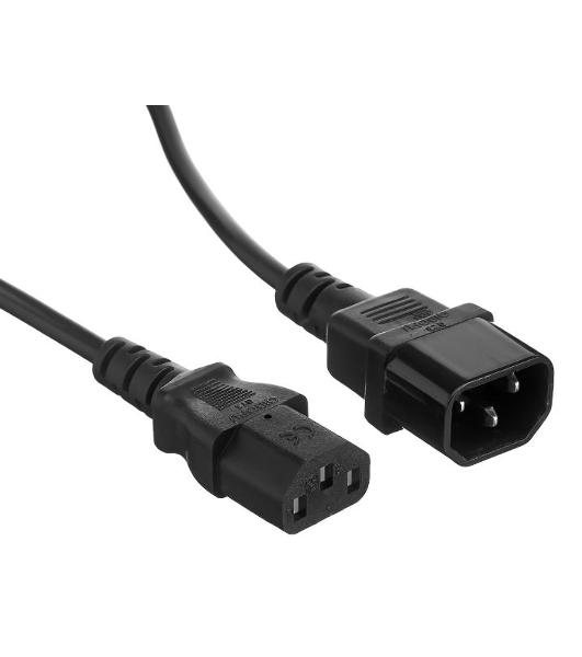 Кабель монитор-компьютер (UPS->уст-во) ExeGate Power EC-1,8P (С13->С14) VDE-250V-3*1,00-CU,10A, 1.8м