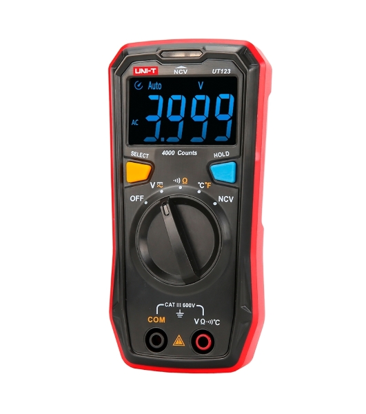 Мультиметр UNI-T UT123, 600В, 20МОм, карманный (0511237)