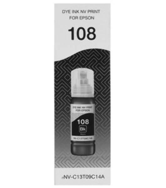 Чернила NVPrint 108 (NV-C13T09C14A) для Epson L8050, L18050 (70 мл) черный (в коробке) совместимые