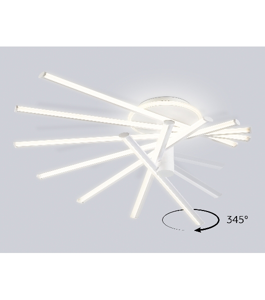 Потолочный светодиодный светильник Ambrella light FL6241 WH белый 135W 3000K-6400K 900*750*230 (ПДУ ИК)