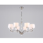 Люстра Ambrella light LH71123/8 SN/WH никель/белый E14/8 max 40W D840*880, фото6