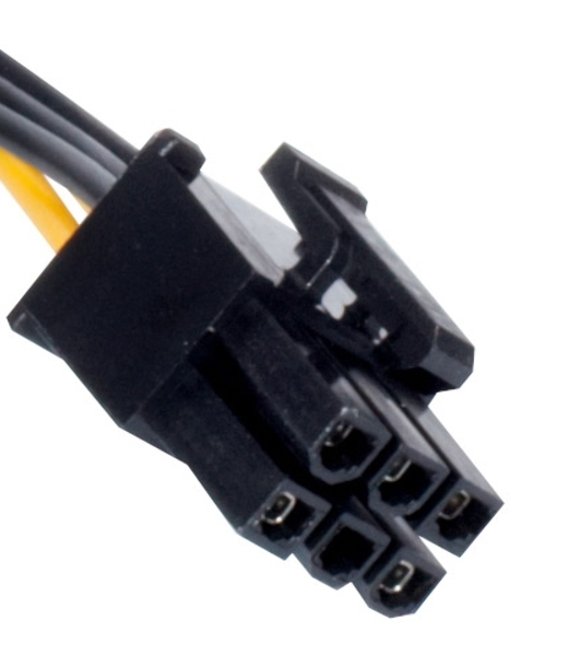 Переходник питания PCI-Express 6pin (от 2х разъемов Molex (IDE) блока питания), 15 см ExeGate EX138937RUS