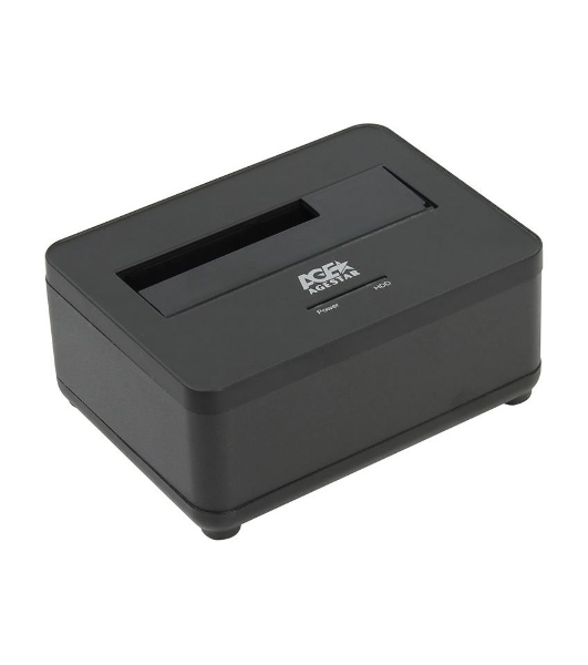 Докстанция 2,5'/3,5' SATAIII AgeStar 3UBT7 USB 3.0, пластик+алюминий, черная