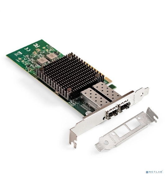 Сетевой адаптер ExeGate EXE-MCX3-2SFP+ (PCI-E x8 v.3, порты 2x SFP+, Dual 10Gb/s, Server NIC Chipset Mellanox ConnectX-3)