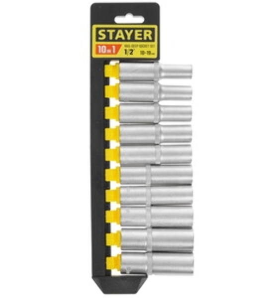 Набор STAYER RSS 10LD набор торцовых головок 10 предм.