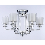 Светильник Ambrella light TR4418/6 CH/CL/FR хром/прозрачный/белый матовый E27*6 max 40W D748*463, фото3