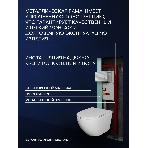 Комплект BAU 6 в 1: инсталляция BAU PRO для подвесного унитаза, унитаз подвесной безободковый торнадо обратного потока Bau Dream 52х36 Hurricane-5, сиденье быстросъемное микролифт, кнопка смыва BAU Hotel , хром, фото8