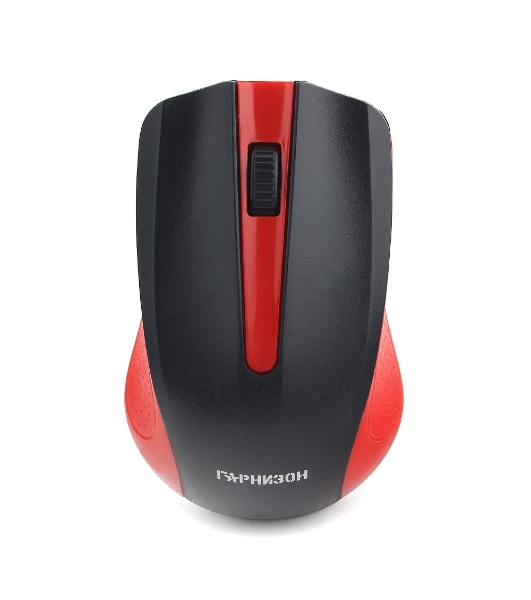 Мышь беспроводная Гарнизон GMW-430R красный, 1200 dpi, радиоканал, USB, кнопки - 3
