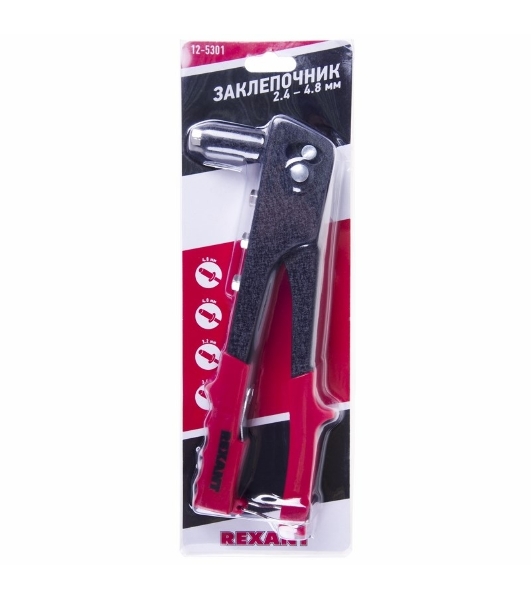 Заклепочник Rexant, 2,4-4,8 мм, 240 мм