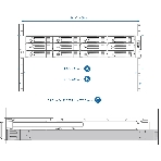 Дисковый массив QNAP RAIL-A03-57 Комплект направляющих для для стоечных устройств не более 2U: SS-ECxx79U-SAS-RP,TS-xx79U-RP,TS-EC, фото3