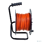 Удлинитель силовой ЭРА RMx-4es-3x1.5-30m-IP44 на м. катушке c/з 4 гн 30м ПВС 3х1.5 (1/33), фото 1